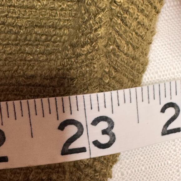 MADEWELL Texture & Thread Wrap Jacket Size L Olive Green Casual Boho Cotton - Picture 11 of 12